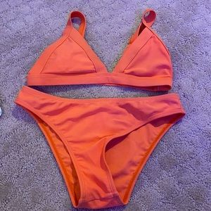 orange bikini